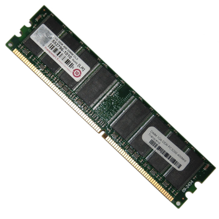 TRANSCEND DIMM 1GB DDR PC3200 400MHZ